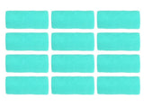 12Pcs Bandage Wrap Natural Latex Elastic Self Adhesive Wrap for Cows Dogs Horses 10cm Cyan V1294-YM0523-3111220104714
