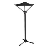 Adjustable Portable Folding Stool with Aluminum Alloy Telescopic Legs for Outdoor Camping, Fishing, V1341-ZY-8MEGVYNV-BLACK