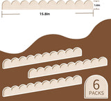 Scalloped Decorative Wood Trim,pack of 6 Cute DIY Edge Decorative Wall Trim,QZS Decorative Wood V1189-WXFWAL-20260319-00881