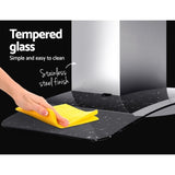 Devanti 900mm Range Hood 90cm Rangehood Glass Canopy RH-D-V71-MC-90