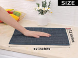 Homaxy Kitchen Towels and Dishcloths Set, 12 x 12 Inches, Set of 12 Bulk Cotton Kitchen Towels Set, V1258-DP02-F-190