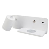 LED Wall Light USB Interface Wireless Charging LED Wall Lamp for Living Room Bedroom 85265V White V1294-YM3119220151212-0421