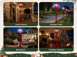 1.8M Christmas Lights Post Lamp LED Outdoor Decorations Jingle Jollys XMAS-MOT-LAMP-6FT-RED