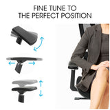 Fortia Ergonomic Office Desk Chair, Coolmesh Fabric, Adjustable Lumbar Support, Headrest, Armrest V219-OFFOCRFOE6KA