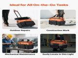 Rolling Tool Bag, 110 lbs Load Capacity, 27 Pockets Heavy Duty Roller Tool Bag on Wheels, Adjustable V952-GLGJD20YC16849CWN001V0