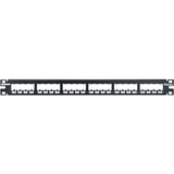 Panduit CP24BLY 24-Port Flat Patch Panel, Black V1202-V1-PANCP24BLY