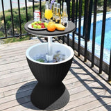 Garden Ice Cooler Table V264-OTF-537PP-BLK-NA-1