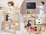 Wooden Toddler Step Stool Learning Tower Kitchen Safety V178-66811
