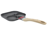Egg Pan Aluminum Non Stick Breakfast Cooker Frying Omelet Pot Kitchen Accessory Black V1294-YM0718-3118200251511