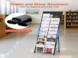 Brochure Display Rack, 20 Pockets Literature Display Stand, Portable Floor Standing V952-WJZSXLDSZJS2CXBZV001V0