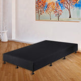 Palermo King Single Ensemble Bed Base Midnight Black Linen Fabric V63-823201