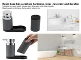 Soap Dispenser Set, 2Pcs Soap Dispenser Kitchen Sink 240ml Liquid Soap Shower Squeeze Bottle and V1370-AZ4-02735