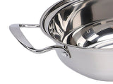 Cooking Pots Set Stainless Steel Milk Pot and Double Handle Soup Pot with Lids Easy to Clean for V1294-YM0901-3118260003811
