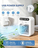 Portable Air Conditioners, Personal Cooling Fan with Humidifier, Rechargeable Mini Air Cooler for V1107-723-79509