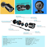 UL-tech CCTV Security System 8CH DVR 8 Cameras 4TB Hard Drive CC-WD-8C-8B-4T
