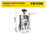 Wire Stripping Machine, 1.5-40 mm Drill Powered, Manual Copper Stripper w Heat Treated Steel Ultra V952-S420W15MM38MM1LM9V0
