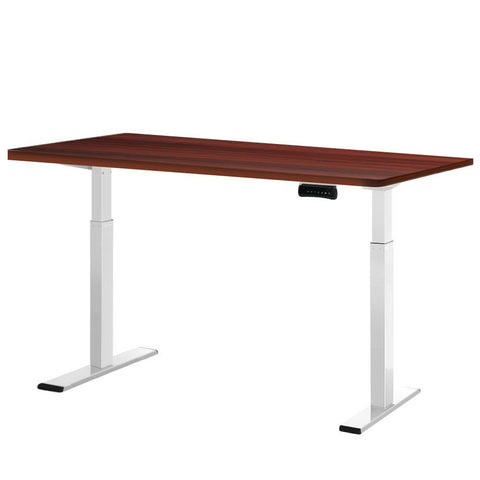 Artiss Standing Desk Motorised Dual Motor 140CM Walnut HASD-268-WHDF-WADB-140