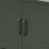 Artiss Buffet Sideboard Metal Cabinet - BASE Green AI-LOCKER-LD-GN