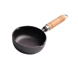 Cast Iron Pot, Even Heating Multifunctional Non-Stick Stir Fry Pan, 11 x 4cm V1263-JX-2988