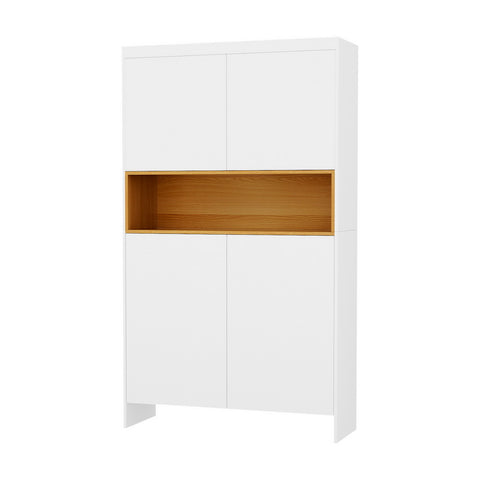 Artiss Shoe Rack Storage Cabinet 9 Tiers White FURNI-C-SHOE-180-WHWD-ABCD