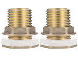Worgeous Brass Bulkhead Fitting for Water Tank Easy Install Water Inlet Outlet Connector Golden 1/2 V1189-LWWAL-20260327-03456