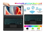 Tablet Keyboard Case Universal Bluetooth Backlit Touch Keyboard for 9-11 Inch Tablets V1263-JX-7788