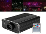 RGBW Fiber Optic Light 19W Remote Control Ceiling Lighting for KTV Bar Decoration 0.75mm x 2mUS Plug V1294-YM0901-3119200151511