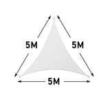 3m x 3m x 3m Waterproof Outdoor Sun Sail Triangle Shade UV Protective Sun Net for Camping Garden V1188-MS-325-1254
