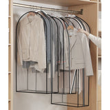 3-pack Transparent Dustproof Garment Storage Bag with Zipper for Wardrobe, PEVA Material, 60 x 25 x V1188-MS-325-0887