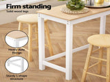 Artiss Bar Table and Stools Set Dining Desk Kitchen Chairs Cafe Pub BA-TAB-CHR-SET-NT