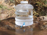 Camping Water Jug 6 Gallons with Faucet Transparent BPA Free Water Storage Container, Outdoor Water V1366-AZ2-W-16590