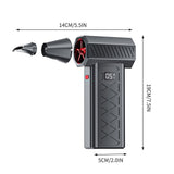 High-Speed Dust Blower, Compressed Air Duster, Strong Wind Turbine Fan, Hurricane Mini Portable Fan, V1369-AZ3-W-09701