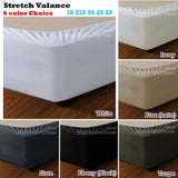 Apartmento Stretch Valance Ebony LONG SINGLE V442-INT-VALANCE-STRETCH-EBONY-LS