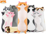 Long Cat Plush Pillow Cat Plush Toy PP Fabric Pillow Soft Cat Pillow Cat-Themed - Yellow - Size 59 V1107-115-50779-YEL6