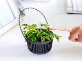 Ceramic Flower Pot - Indoor/Outdoor Use - Shatterproof - White - 1 Piece Wall-Mounted Planter V1258-DP02-BOL-533