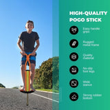 Orange Pogo Stick Kids - Childrens Jumping Jackhammer Exercise Hopper Toy V238-SUPDZ-28304858972240