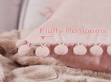 Blush Pink Throw Pillow Covers for Couch Bed Sofa Decorative Pillow Covers 16x16 Set of 2 Soft V1189-WXFWAL-20260319-00511