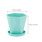 Small Flower Plant , 6-Piece Plastic Starter Pots for Garden V1192-AZ-W-18747