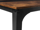 Levede Dining Table 4-6 Seater Industrial Rectangular 160cm Kitchen Restaurant CH1179-WA-AU