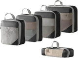 Expandable Compression Packing Cubes for Suitcase Travel or Home Storage - Pack Set V1263-JX-4332