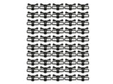 50Pcs Electric Fence Wire Tightener Portable Garden Electronic Fence Alloy Wire Tensioner Black V1294-YM0523-3111220078712