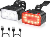 Bike light - IPX6 waterproof - Front and rear light - Rechargeable - Type-C charging port - 56 V1259-DP01-BO-35