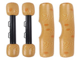 2 PCS Wood Grain Inflatable Floating Row Pool Floats Floating Log Raft Toys Outdoor Party Water V1294-YM0703-3111230082611