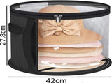 Hat Box - Hat Storage Box - Storage Box for Hats - Round Hat Boxes - 42x27.8 cm - Stackable Hat V1188-MS101-01475-1