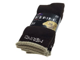 9 Pairs MERINO WOOL SOCKS Mens Heavy Duty Premium Thick Work Socks Cushion BULK - Brown - 6-11 V563-9AUSOCKS-BRN-6-11