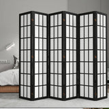 Levede 6 Panel Room Divider 170cm Freestanding Screen RD3003-6-BK