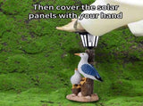Darzheoy Pelican Garden Statue with Solar Lantern Pelican Solar Light for Outside Decor Sculptures & V1189-WXFWAL-20260326-02374