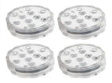 4Pcs IP68 LED Pool Light 16 Colors RGB Underwater Lamp 21Key RF Remote Control with Suction Cups V1294-YM0901-3119210066711