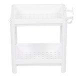 Bathroom Tower Shelf Plastic Freestanding Storage Rack Organizer Multifunctional Shelving Unit for V1294-YM0706-3112230061611