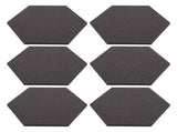 12pcs Black Felt Hexagon Wall Tiles for Letter Board, Mini Bulletin Board Decor for Office, Home, V1192-AZ-W-22254